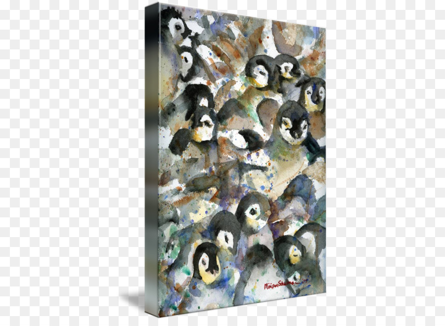 Pingüino，Pintura A La Acuarela PNG