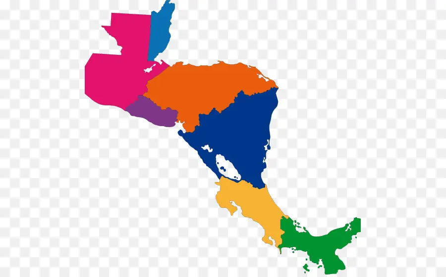 Centroamérica，Mapa PNG