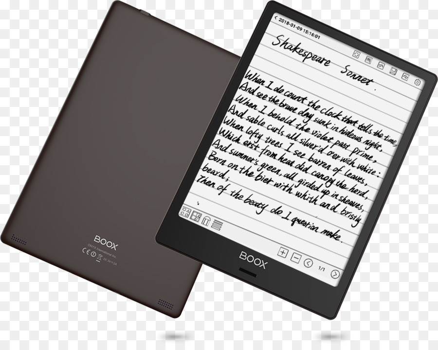 Comparación De Los Ereaders，Boox PNG