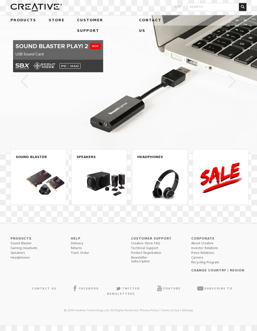 Creative Sound Blaster Play 2，Creativo PNG