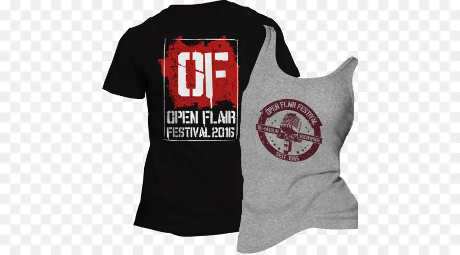 Camiseta，Open Flair Festival PNG