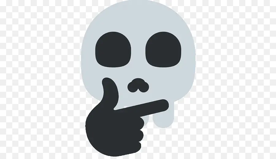 Calavera Pensante，Mano PNG