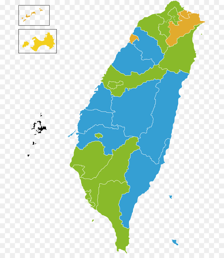 Mapa De Taiwán，País PNG