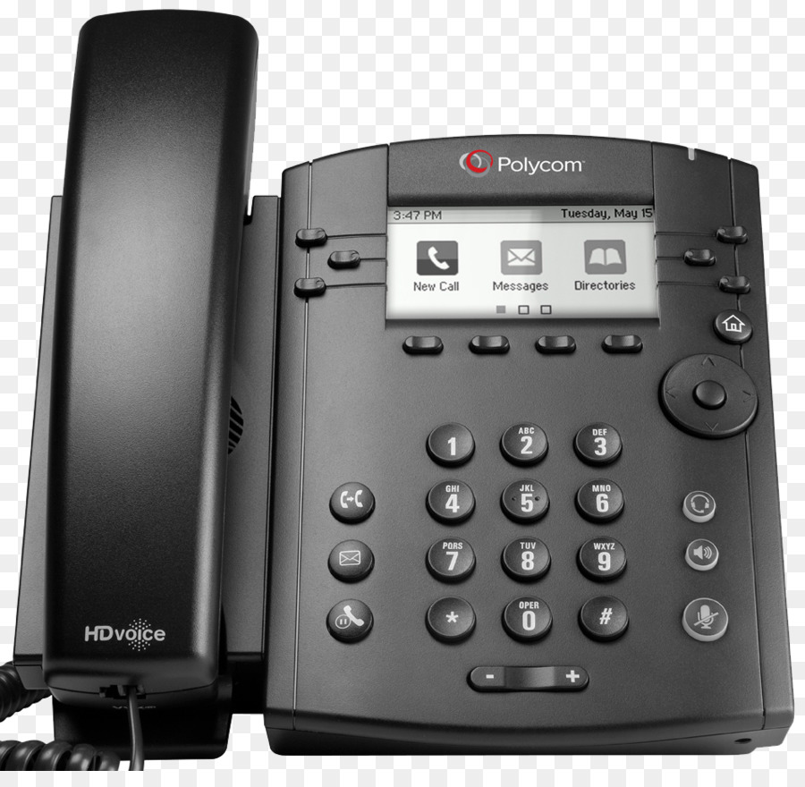 Teléfono Voip，Polycom Vvx 300 PNG