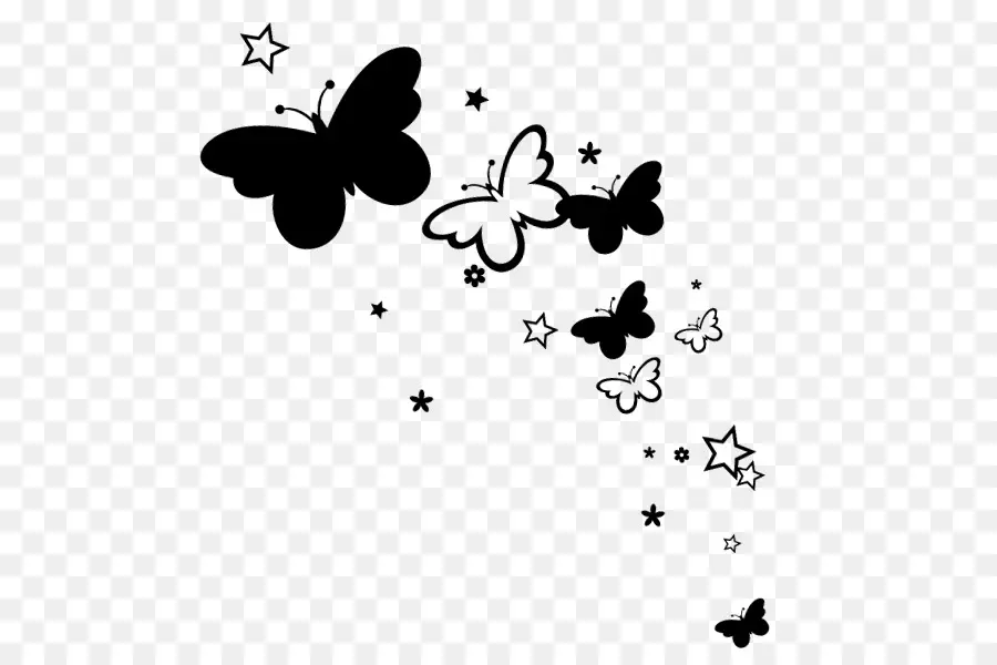 Mariposas，Estrellas PNG