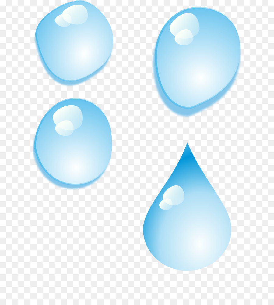 Gotas De Agua，Azul PNG