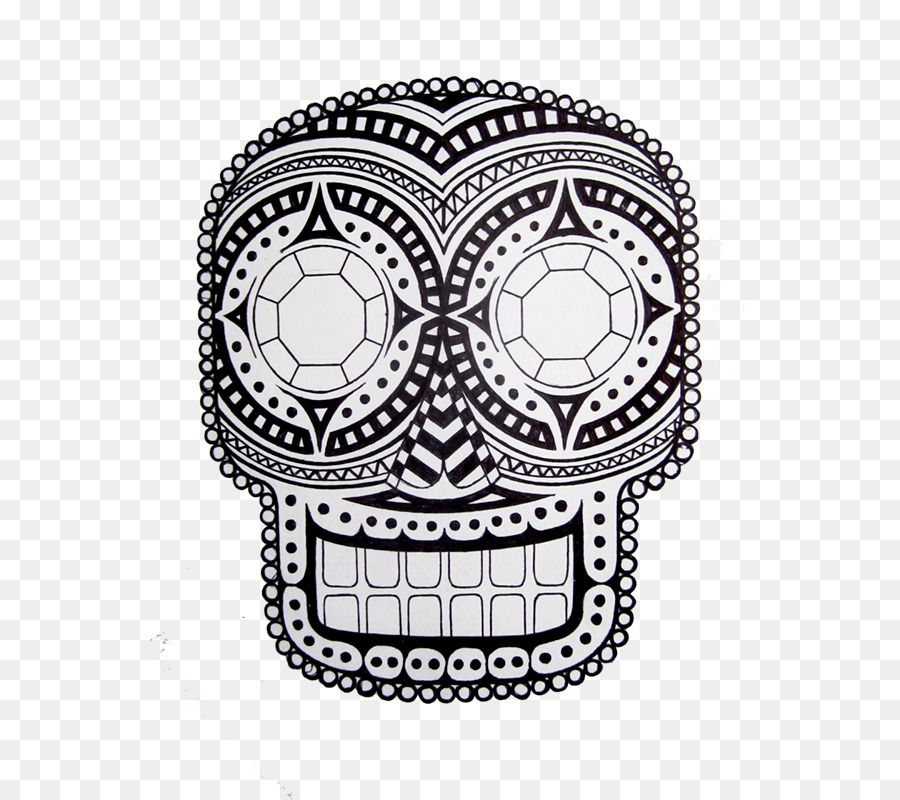 Calavera Decorativa，Arte PNG