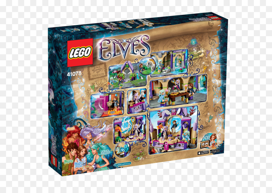 Amazoncom，Lego 41078 Elfos Skyra Misteriosa Del Cielo Castillo PNG