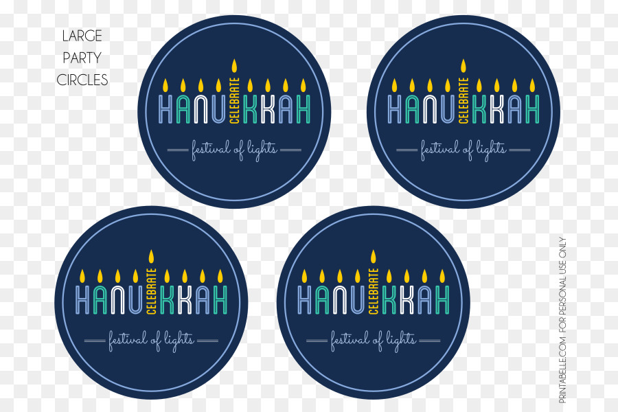 Círculos De Fiesta De Hanukkah，Velas PNG