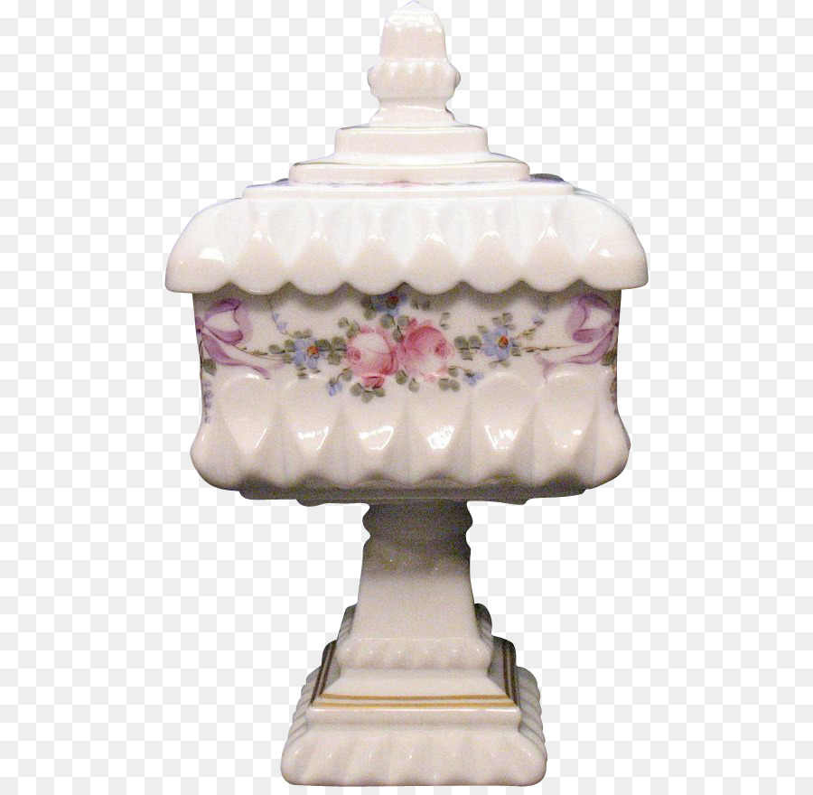 Caja Porcelana Blanca，Floral PNG