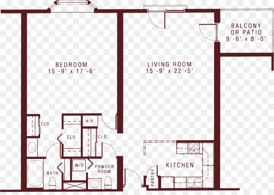 Plan De Piso，Apartamento PNG