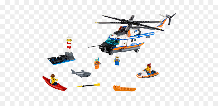 Lego 60166 Ciudad Heavyduty Helicóptero De Rescate，Lego City PNG