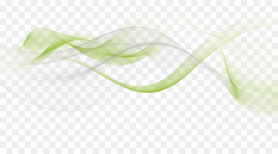 Olas Coloridas，Verde PNG