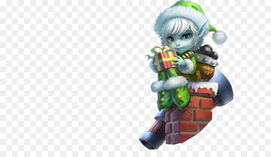 Elfo Con Regalo，Navidad PNG