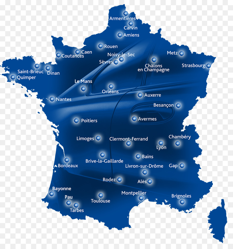 Francia，Mapa PNG