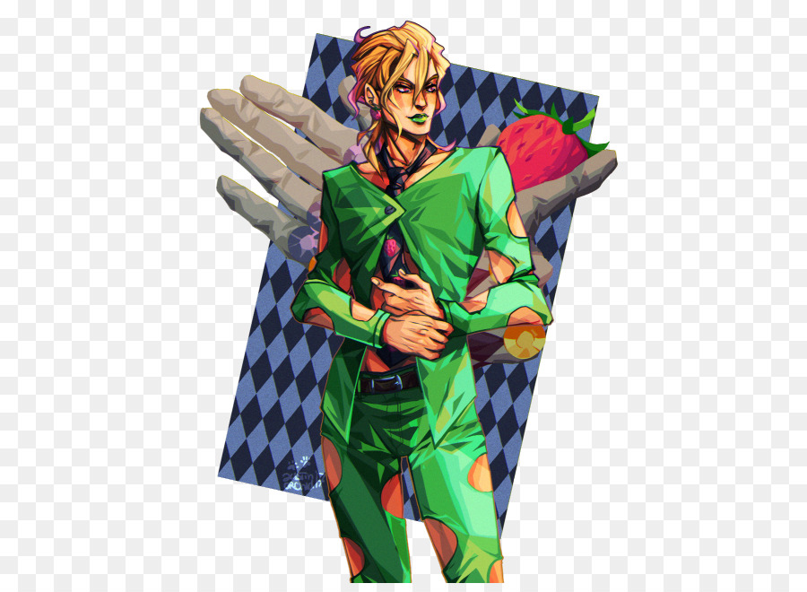 Personaje En Traje Verde，Animado PNG