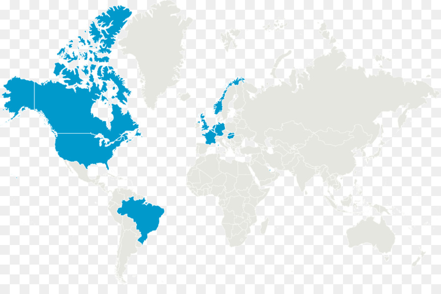 Mapa Mundial，Continentes PNG