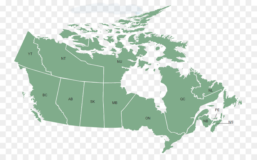 Canadá，Mapa PNG