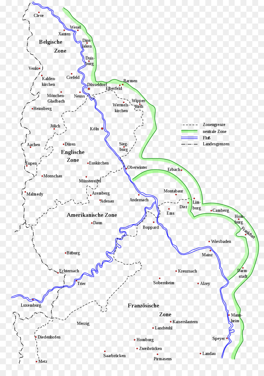 La Ocupación De La Renania，Mapa PNG