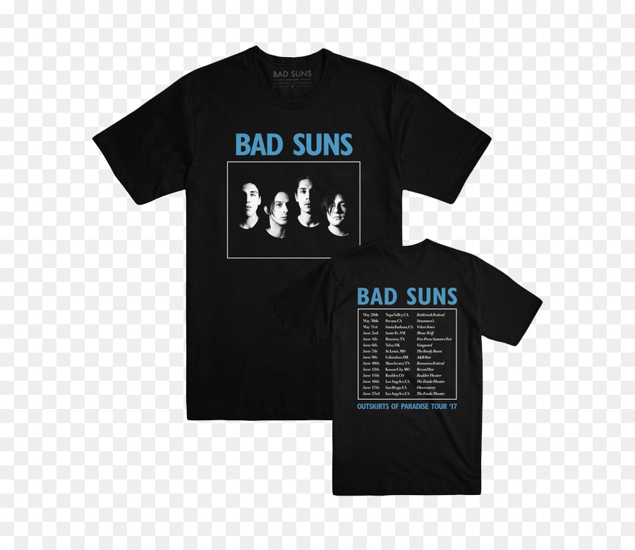 Camiseta，Bad Suns PNG