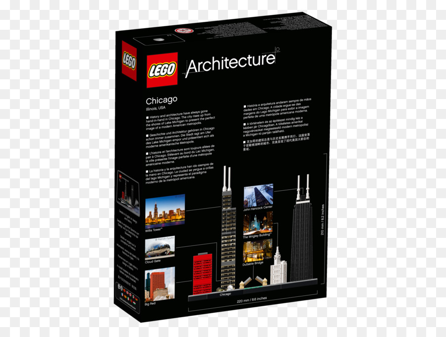Lego 21033 Arquitectura De Chicago，Lego Arquitectura PNG