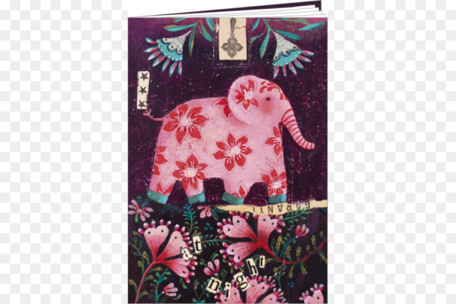 Viendo Elefantes Rosas，Tarjetas Postales PNG