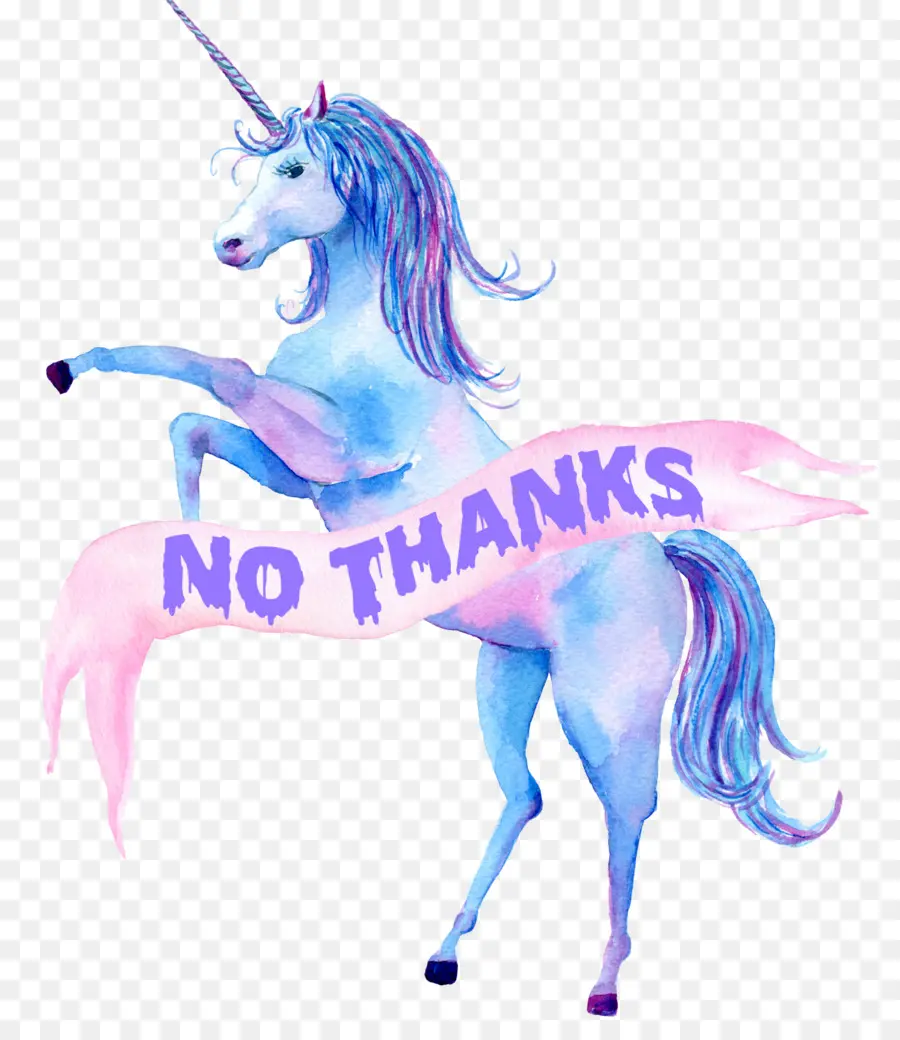 Unicornio，Pintura A La Acuarela PNG