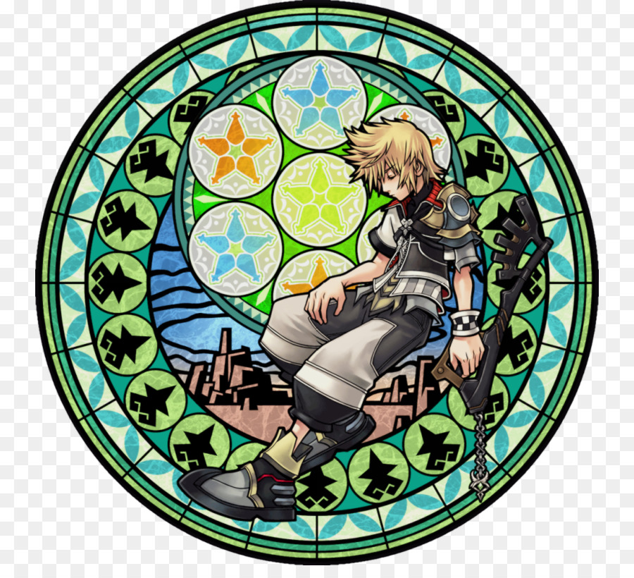 Personaje Animado，Vitral PNG