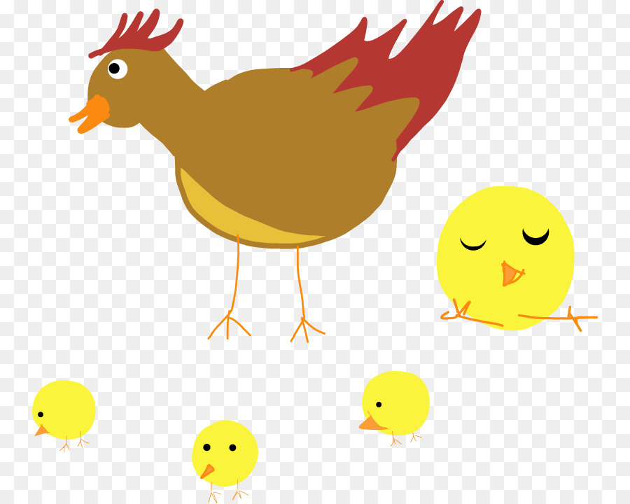 Gallina Con Pollitos，Gallina PNG