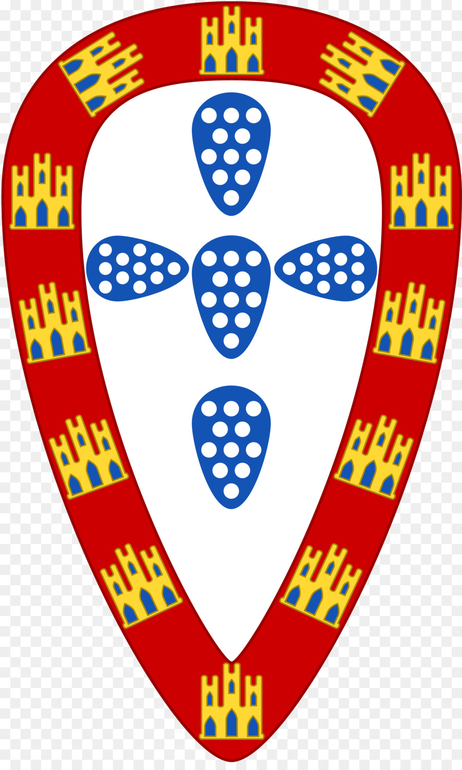 Escudo Con Castillos Y Puntos，Heráldica PNG