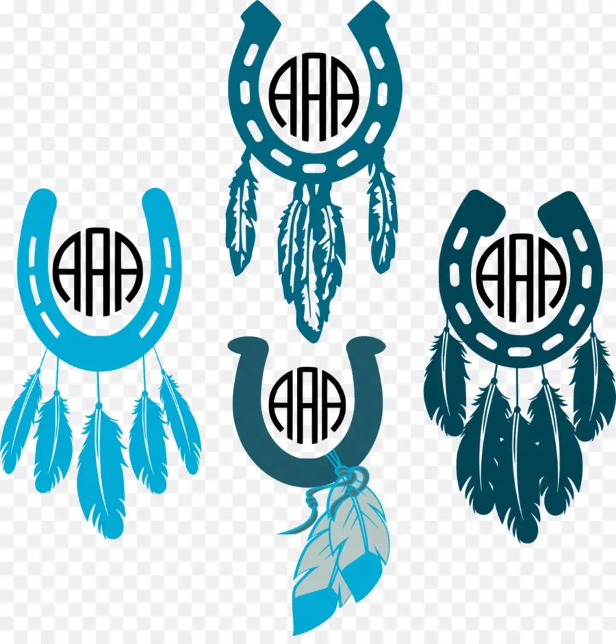 Atrapasueños De Herradura，Plumas PNG