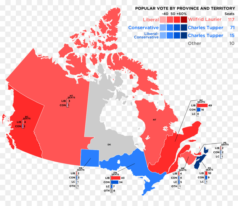 Mapa De Canadá，País PNG