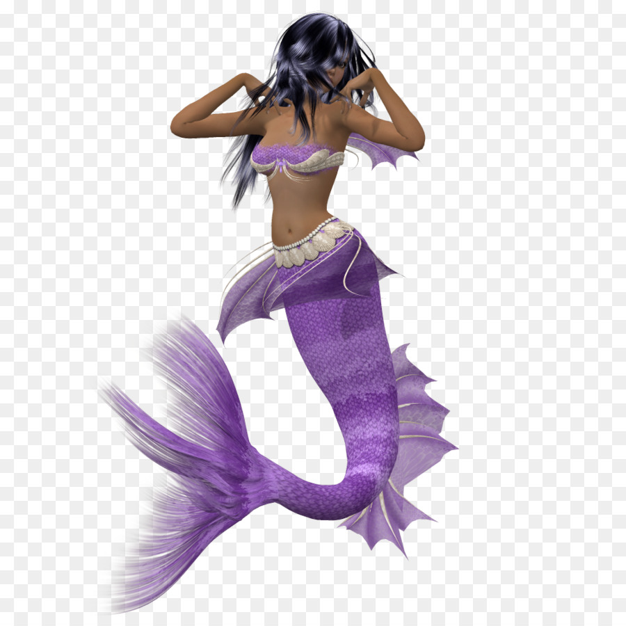 Sirena，Cola Morada PNG