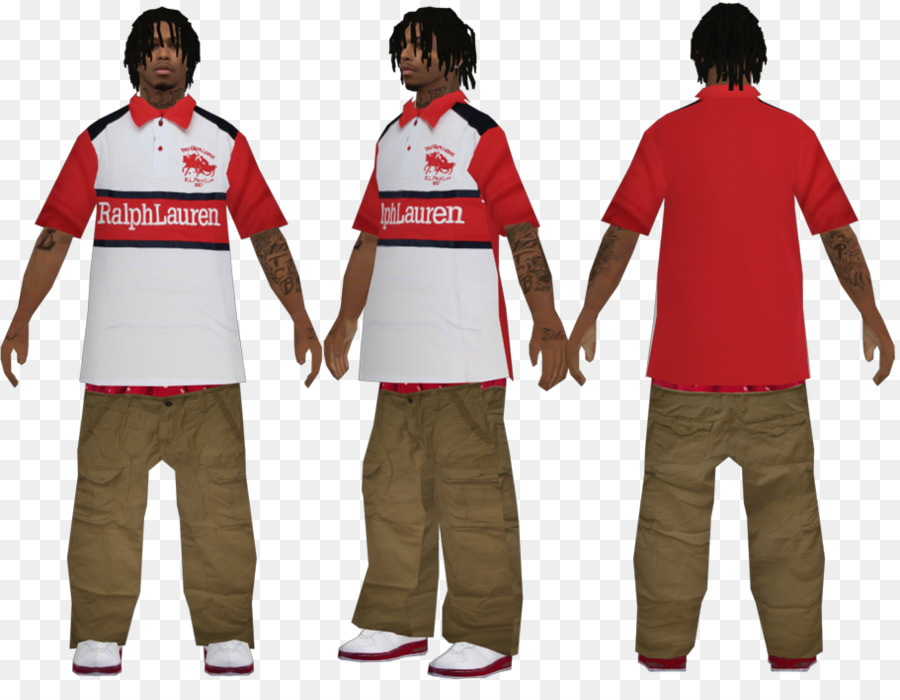 Personaje 3d，Camisa Roja PNG