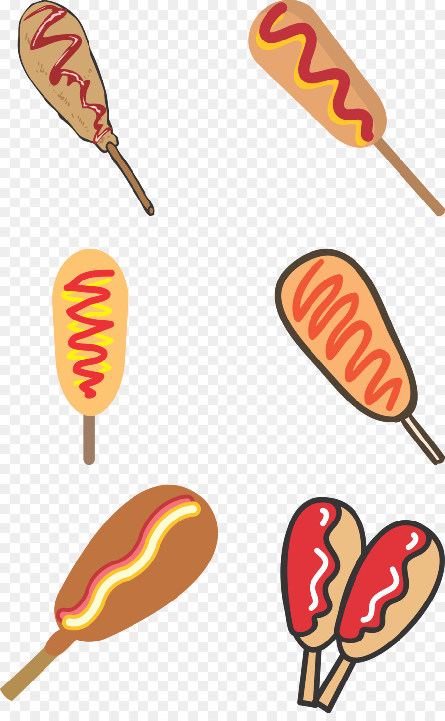 Corn Dog，Perro Caliente PNG