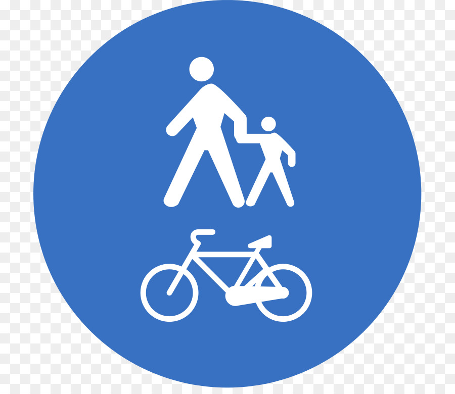 Señal Para Peatones Y Bicicletas，Seguridad PNG