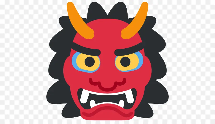 Máscara De Oni Rojo，Demonio PNG