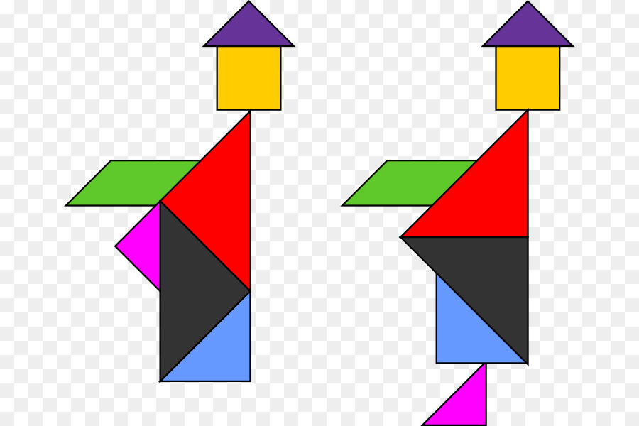 Figuras Tangram，Formas PNG