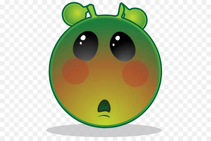 Lindo Extraterrestre Verde，Emojis PNG