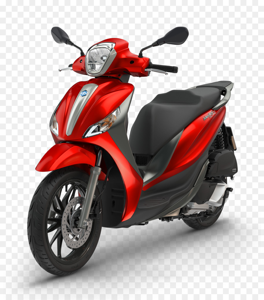 Motocicleta Roja Y Negra，Scooter PNG