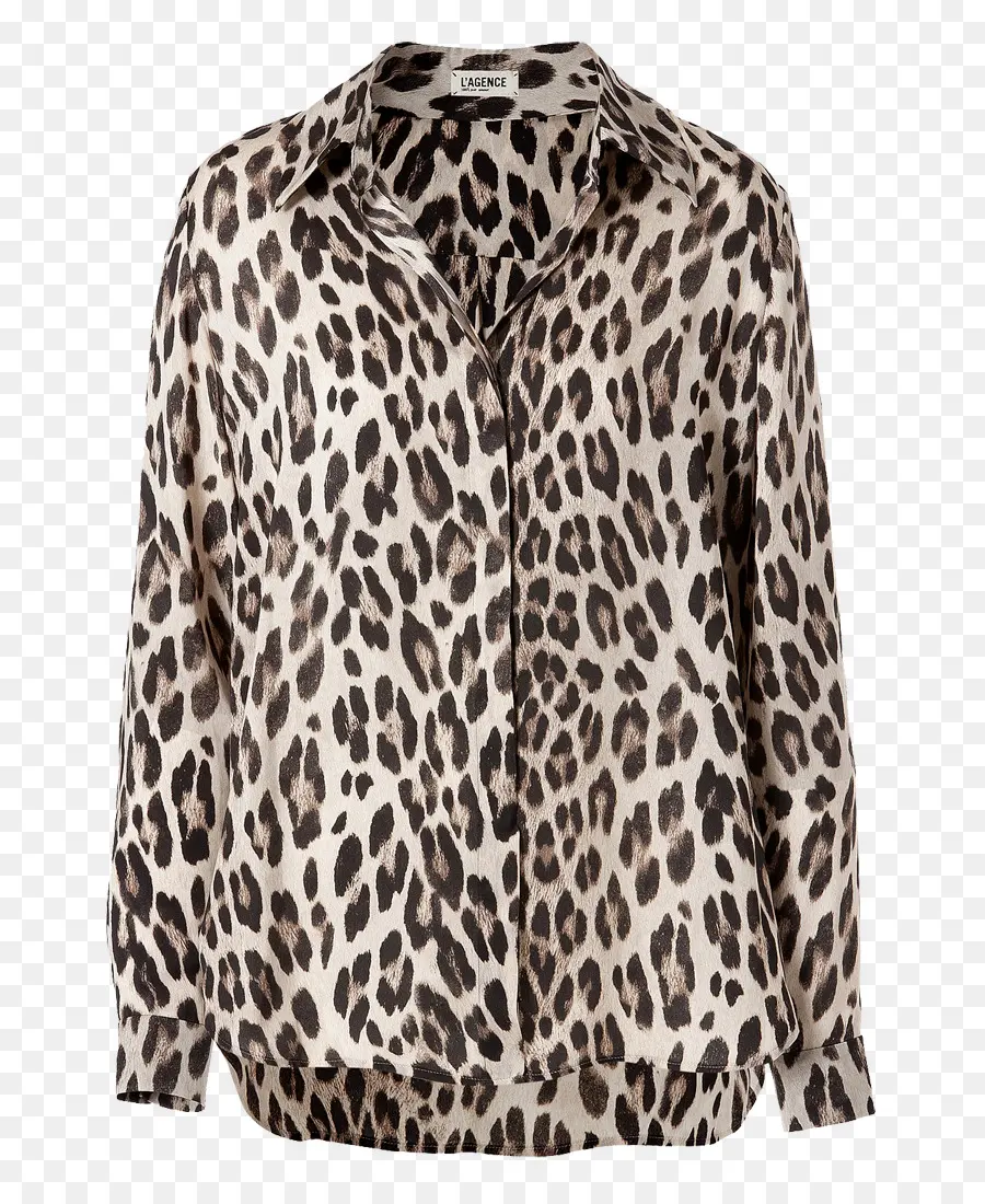 Camisa Con Estampado De Leopardo，Patrón PNG