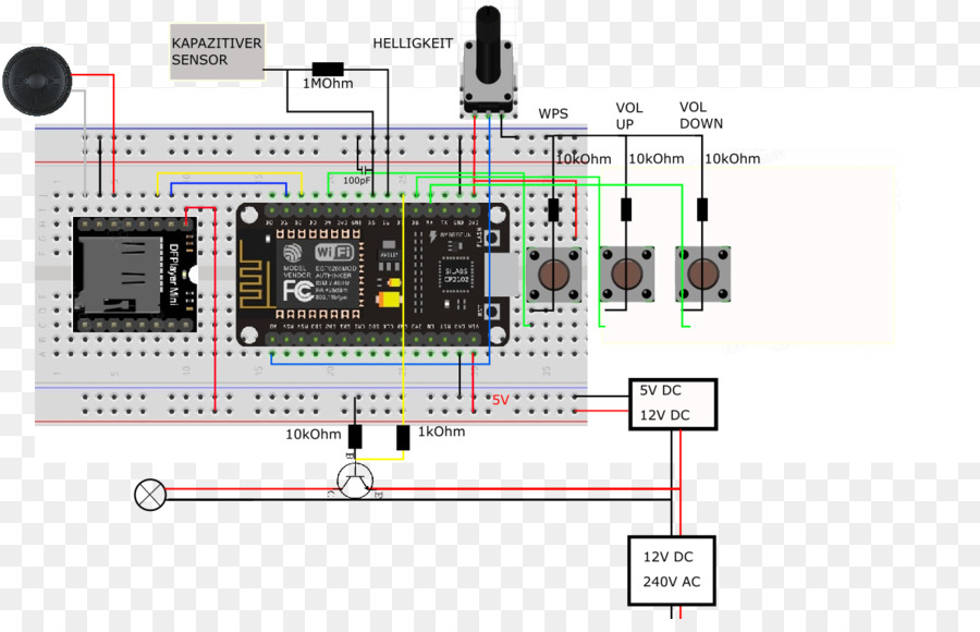 Microcontrolador，Diagrama De Circuito PNG