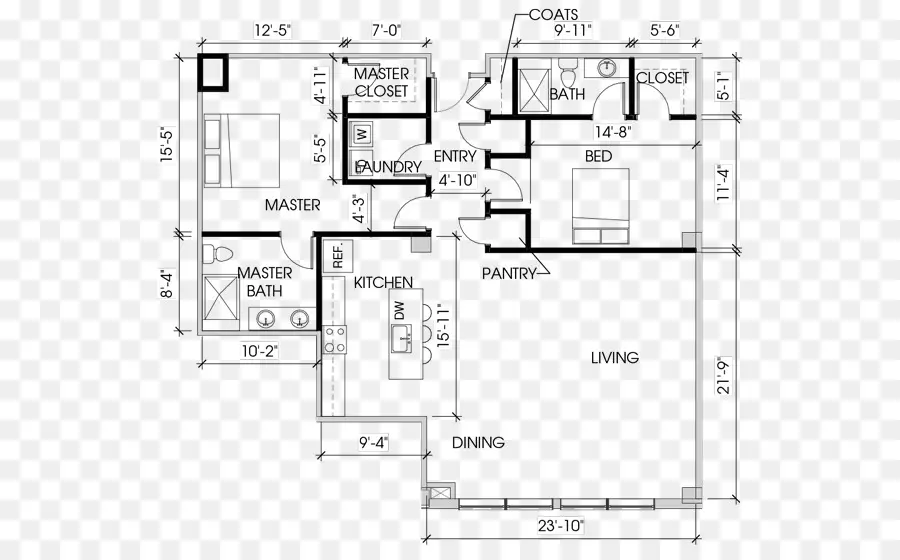 Plano De Planta，Diseño De La Casa PNG