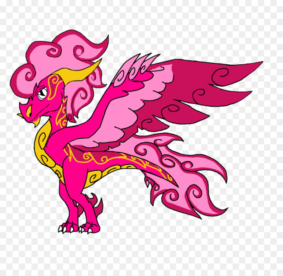 Dragón Rosa，Alas PNG