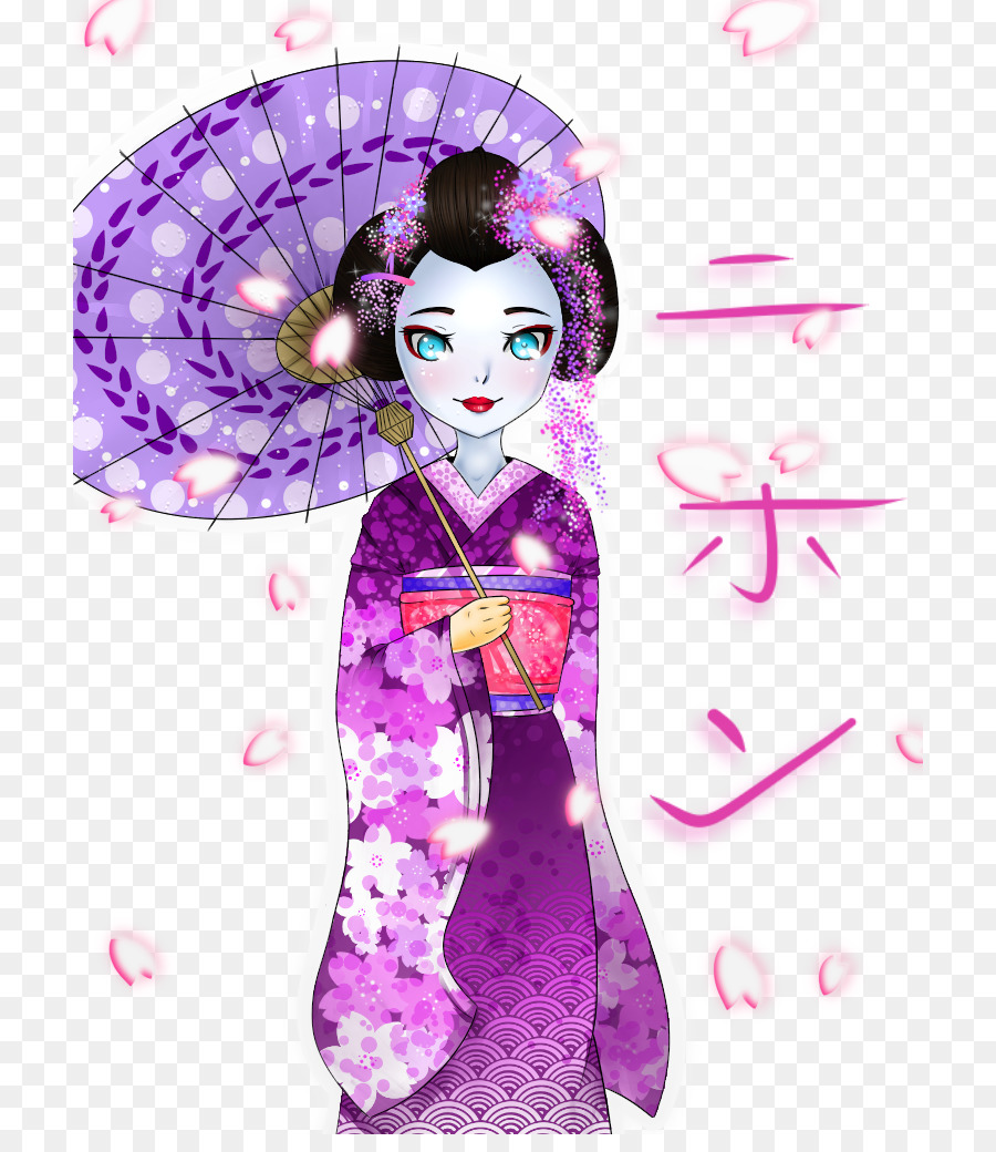 Geisha，Paraguas PNG