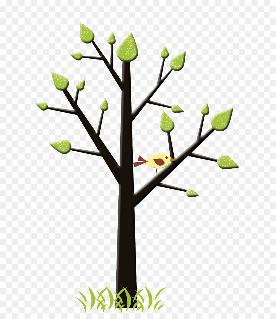 Árbol Con Pájaros，Aves PNG