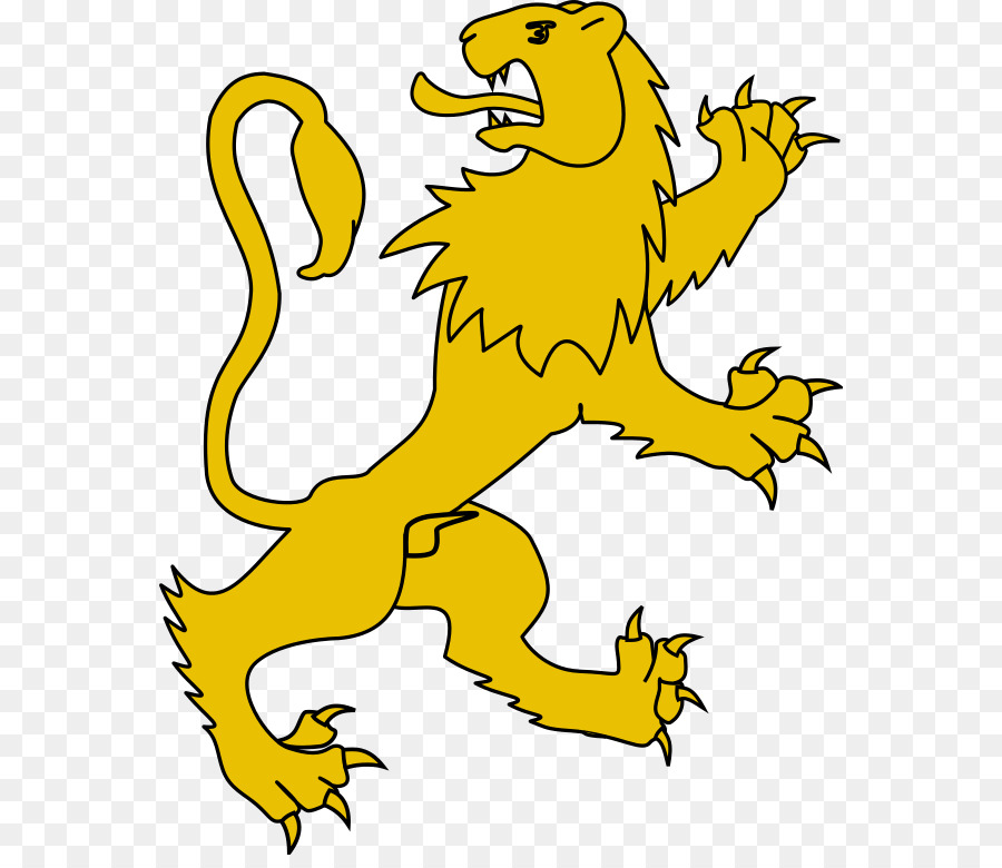 León Amarillo，Heráldica PNG