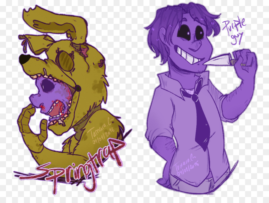 Springtrap Y El Chico Morado，Cinco Noches En Freddy's PNG