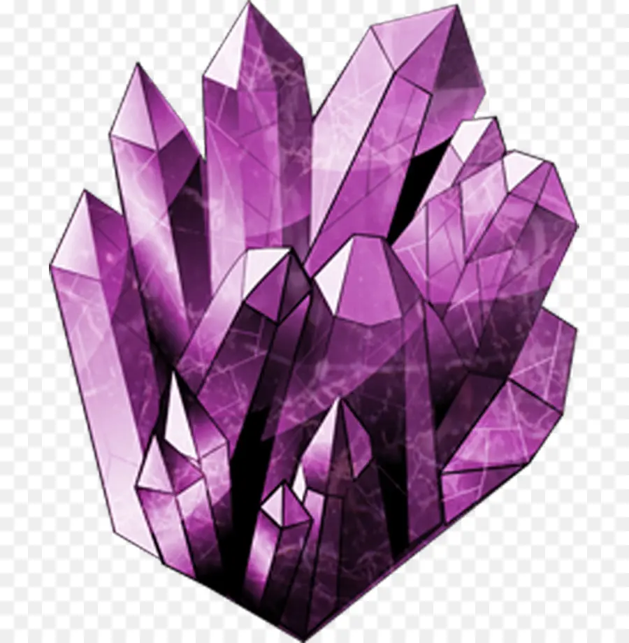 La Cristalografía，Morado PNG