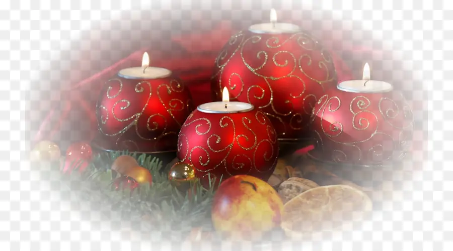 Velas Rojas，Navidad PNG